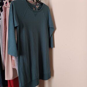 NWT Lilla P Sea Green fine Cotton Knit Dress